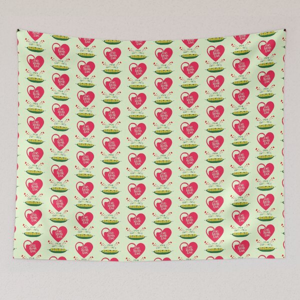 Item preview, Live Laugh Love with Happy Peas Illustration designed and sold by NikBrin Prevail .