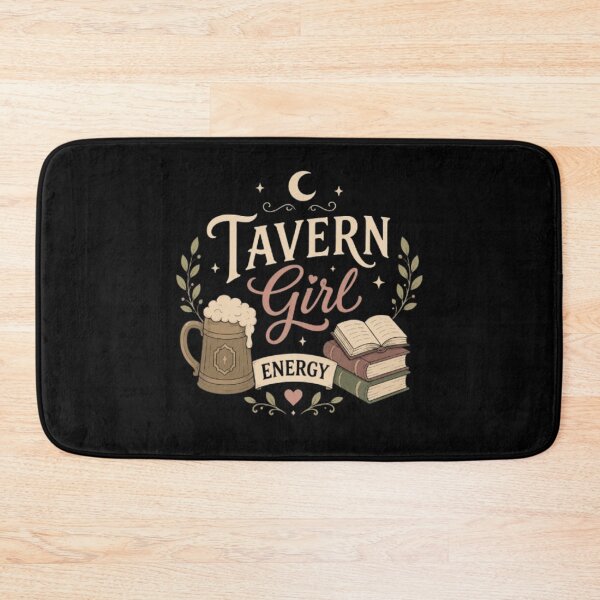 Item preview, Tavern Girl Energy Fantasy Bookish Aesthetic Vintage Design designed and sold by Moonwoven Studio.