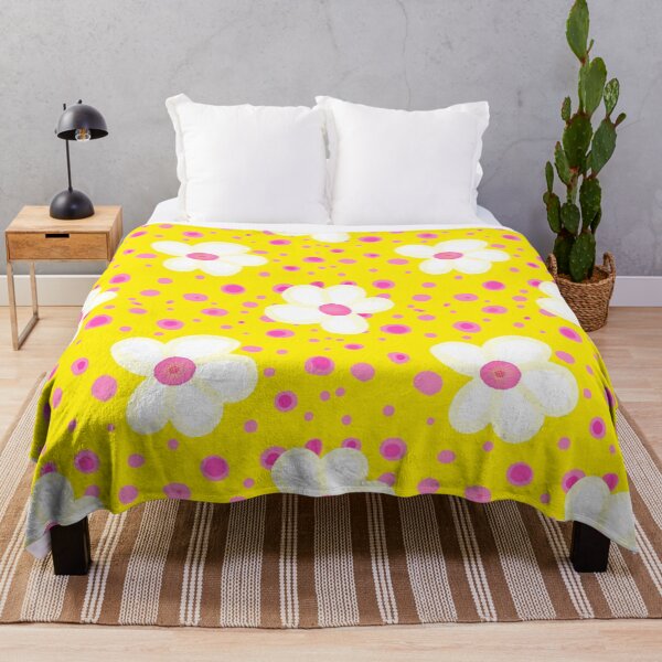 Item preview, Daisy Dots on Sunshine Yellow designed and sold by horizonandpine.