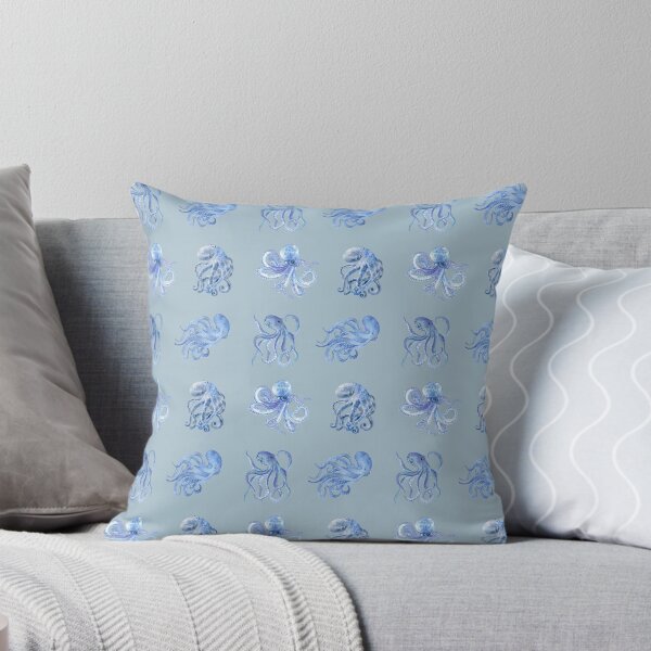 Item preview, Watercolor Octopus Blue Sea Creature Ocean Aesthetic designed and sold by Art IN Pack.