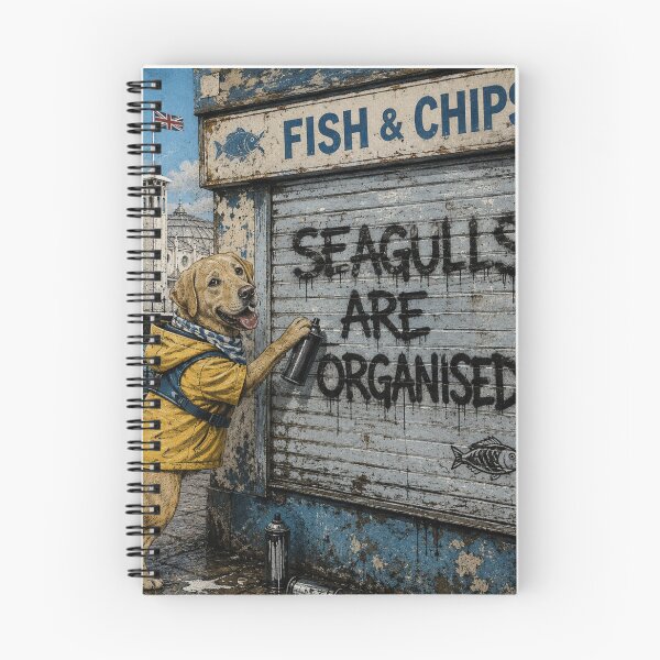 Item preview, Golden Retriever Wall Art | Funny Golden Retriever Print | Seagulls Are Organised designed and sold by Pooch & Print Co..