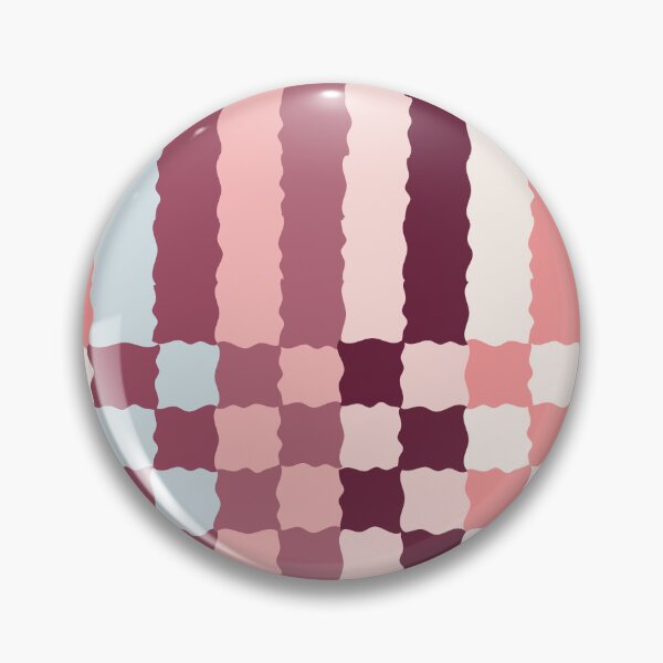 Item preview, Retro Wavy Checkerboard Pattern Berry Parfait Abstract Grid 2 designed and sold by nineFlorals.