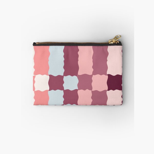 Item preview, Retro Wavy Checkerboard Pattern Berry Parfait Abstract Grid 2 designed and sold by nineFlorals.