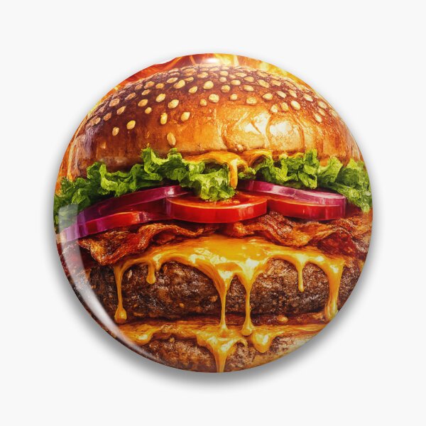 Item preview, Double Cheeseburger Intense Fire: Blazing Flame Double Patty Spicy designed and sold by irfanshikh.