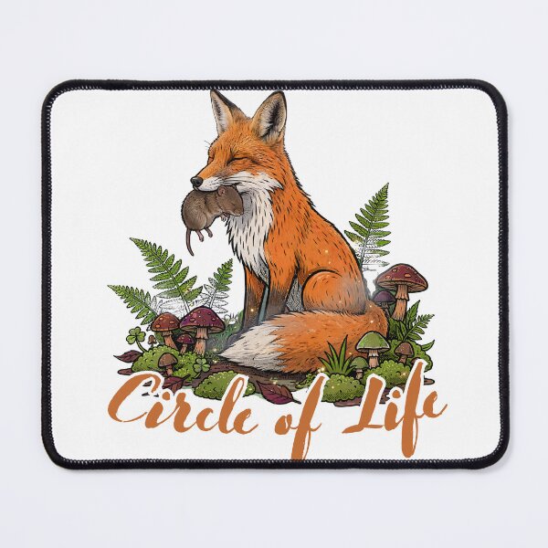 Item preview, Circle of Life Fox and Mouse Dark Cottagecore Forest Shirt Goblincore designed and sold by Neurospicy Trolls.