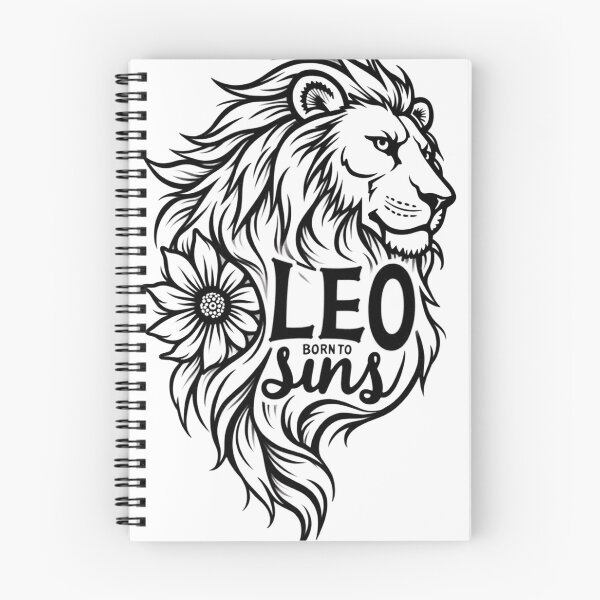 Item preview, Leo Lion Head Tattoo Flash - Born to Shine designed and sold by Qubivibe.