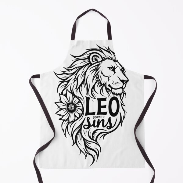 Item preview, Leo Lion Head Tattoo Flash - Born to Shine designed and sold by Qubivibe.
