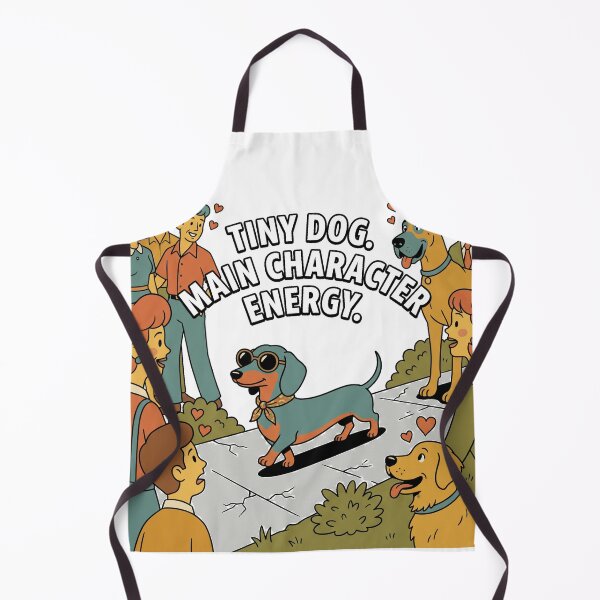 Item preview, Tiny Dog Main Character Energy Funny Dachshund Shirt | Stylish Doxie Gift designed and sold by jgoteiner.
