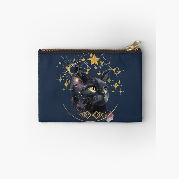 Item preview, Mystical black cat with stars and moon designed and sold by DidiDesignShop.