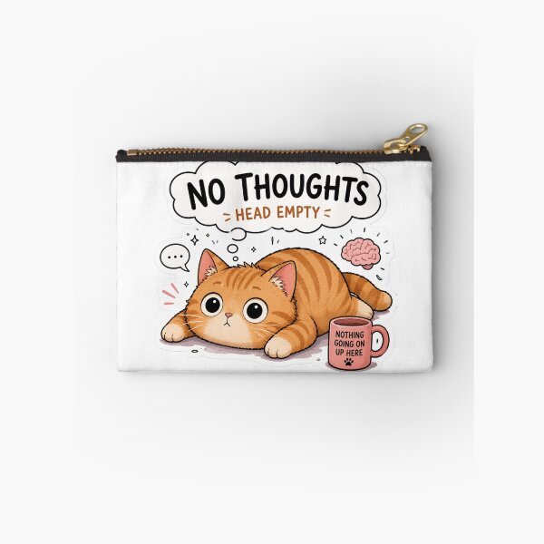 Item preview, Empty Head Orange cozy Cat Sticker  designed and sold by Designertanya.
