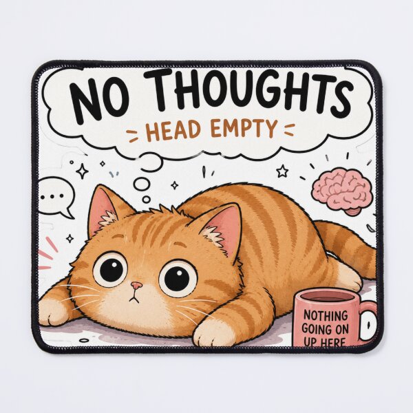 Item preview, Empty Head Orange cozy Cat Sticker designed and sold by Designertanya.