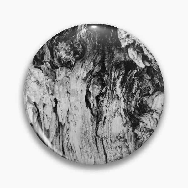 Item preview, Wood Bark Texture Black and White Close-Up of Weathered Tree Trunk With Gnarled Grain Patterns designed and sold by Nmallia.