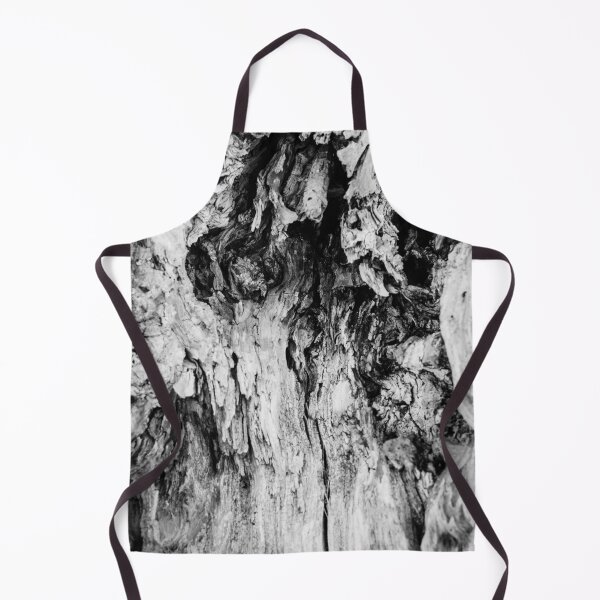 Item preview, Wood Bark Texture Black and White Close-Up of Weathered Tree Trunk With Gnarled Grain Patterns designed and sold by Nmallia.