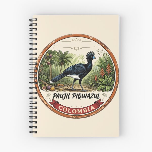 Item preview, Blue-billed Curassow — Critically Endangered Colombian Bird Badge designed and sold by ColombianaShop.
