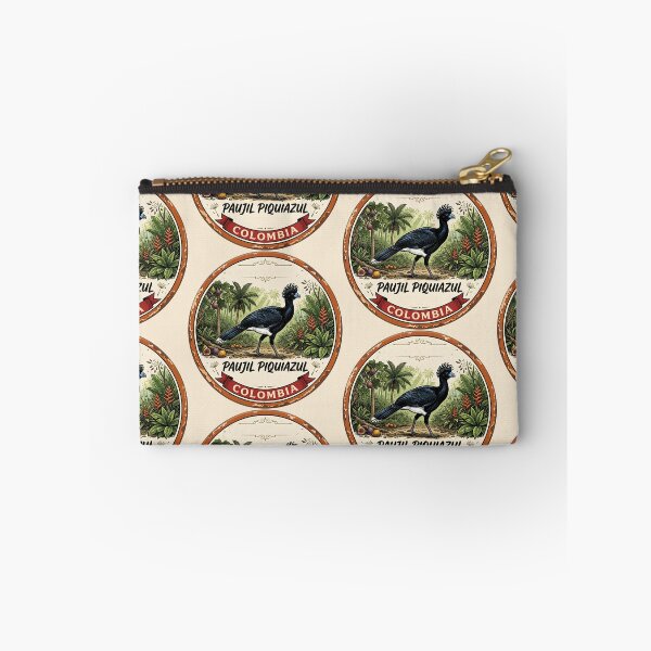 Item preview, Blue-billed Curassow — Critically Endangered Colombian Bird Badge designed and sold by ColombianaShop.