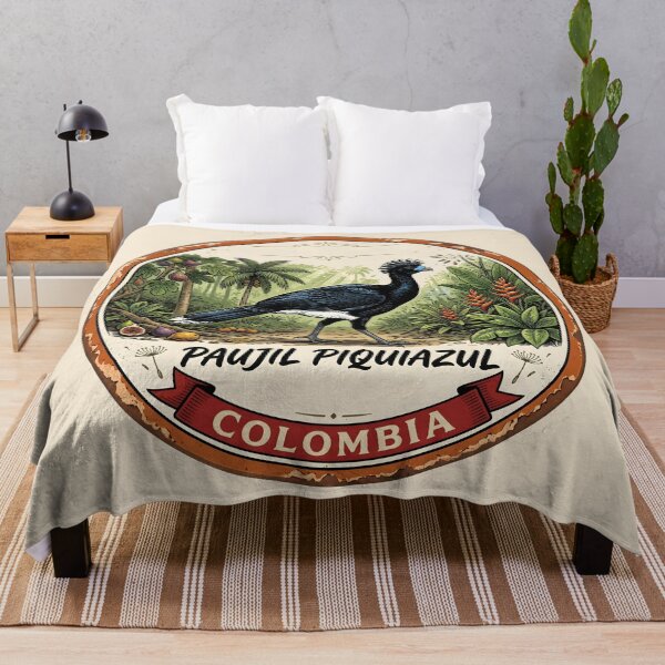 Item preview, Blue-billed Curassow — Critically Endangered Colombian Bird Badge designed and sold by ColombianaShop.