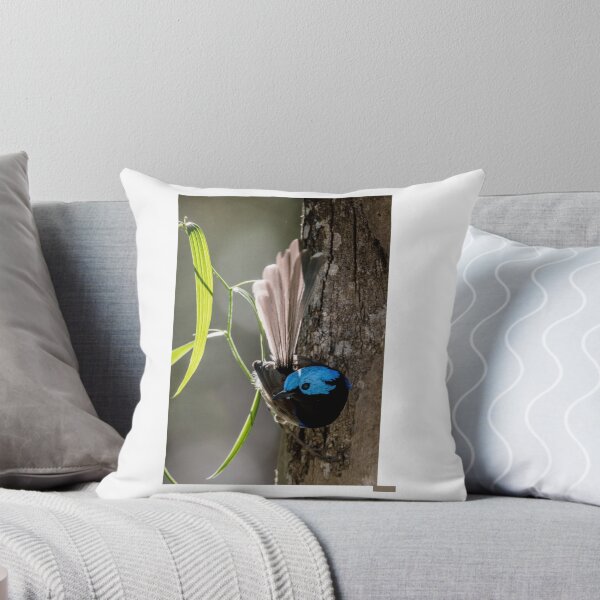 Item preview, Variegated Fairy-Wren Perched on Tree designed and sold by radercolorfuls.