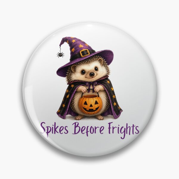 Item preview, Halloween Hedgehog Witch - Spikes Before Frights designed and sold by Giddy Bear Gifts.