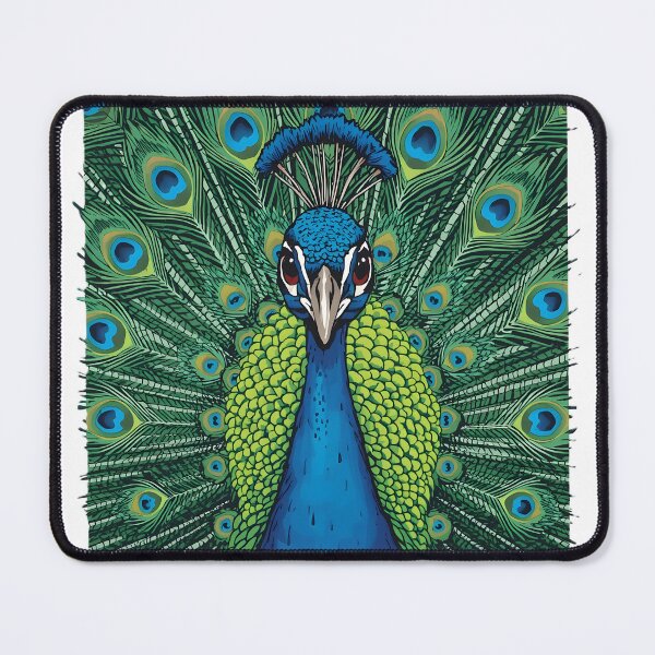 Item preview, Colorful Peacock Sticker | Majestic Peacock Feather Bird Illustration designed and sold by dreamz-world.