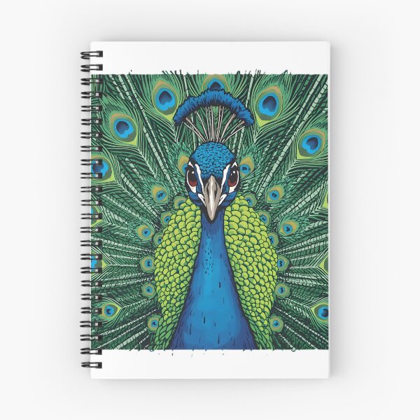 Item preview, Colorful Peacock Sticker | Majestic Peacock Feather Bird Illustration designed and sold by dreamz-world.