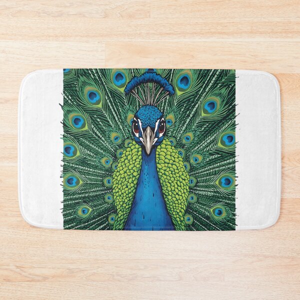 Item preview, Colorful Peacock Sticker | Majestic Peacock Feather Bird Illustration designed and sold by dreamz-world.
