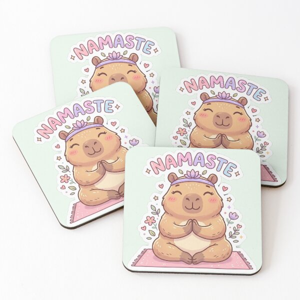 Item preview, Funny Namaste Capybara Yoga Kawaii Zen Cute designed and sold by Arobinoz.