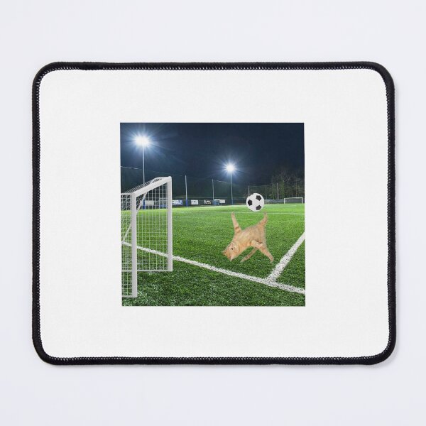 Item preview, Orange Cat Soccer Meme Sticker designed and sold by rilayeshop.