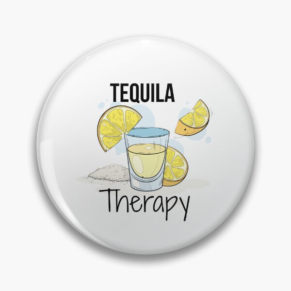 Item preview, Tequila Therapy | Funny Tequila Lover Design | Shot Glass & Lemon Illustration | Party Aesthetic designed and sold by luckyhue.