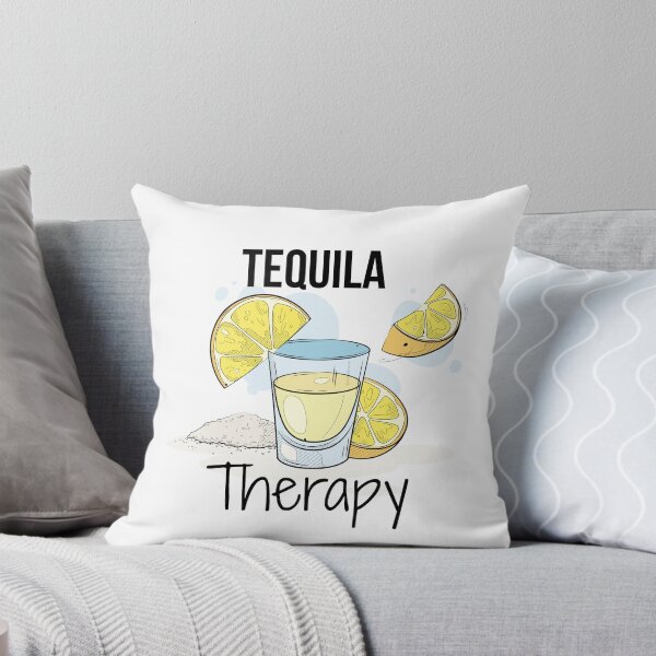 Item preview, Tequila Therapy | Funny Tequila Lover Design | Shot Glass & Lemon Illustration | Party Aesthetic designed and sold by luckyhue.