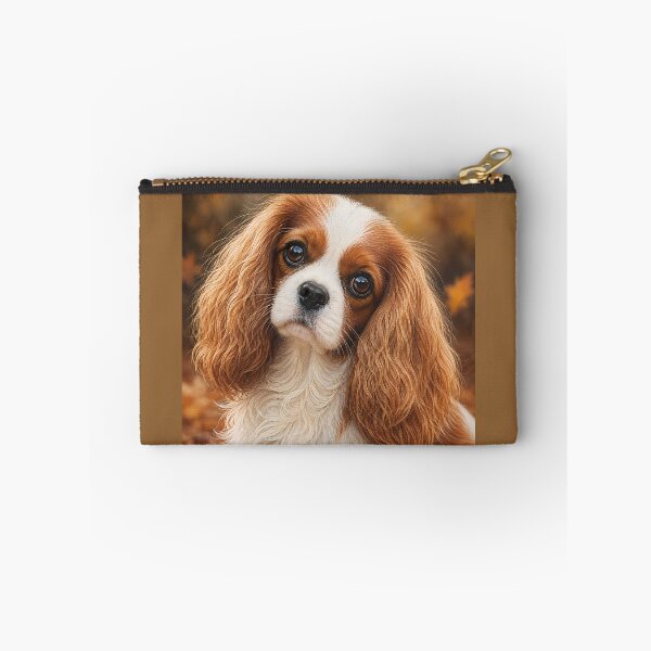 Item preview, Cavalier King Charles Spaniel Portrait | Cute Puppy Dog Art with Big Eyes designed and sold by ManJiangHong.