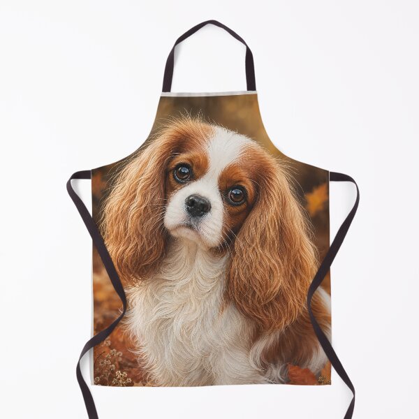 Item preview, Cavalier King Charles Spaniel Portrait | Cute Puppy Dog Art with Big Eyes designed and sold by ManJiangHong.
