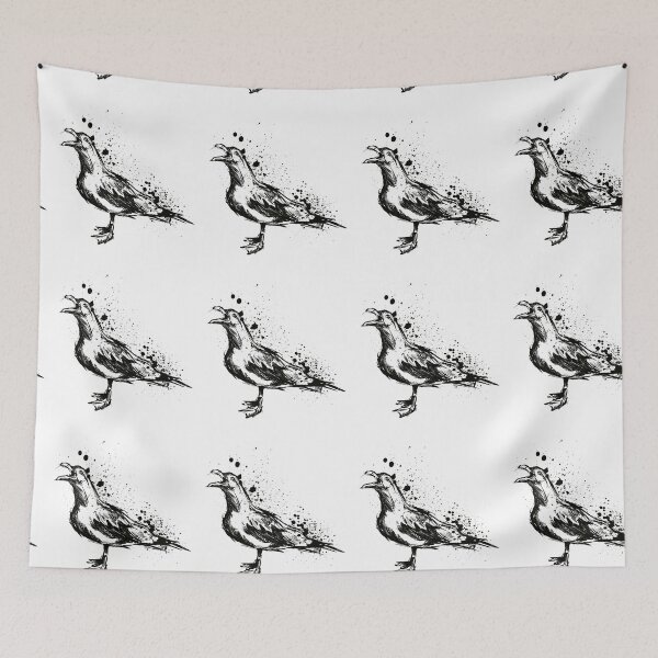 Item preview, Screaming Seagull Ink Sketch designed and sold by Inkversed.