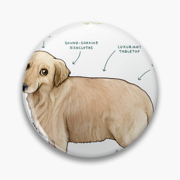 Item preview, Anatomy of a Golden Retriever Diagram designed and sold by fableand.