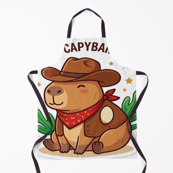 Item preview, Cute American Capybara Sticker designed and sold by denybz.