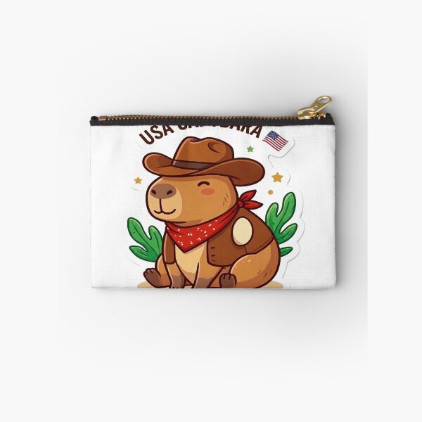Item preview, Cute American Capybara Sticker designed and sold by denybz.