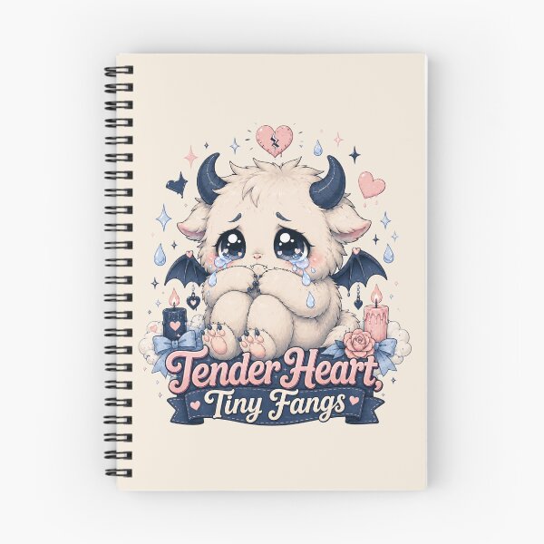Item preview, Tender Heart Tiny Fangs Cute Kawaii Monster designed and sold by House of Rein.