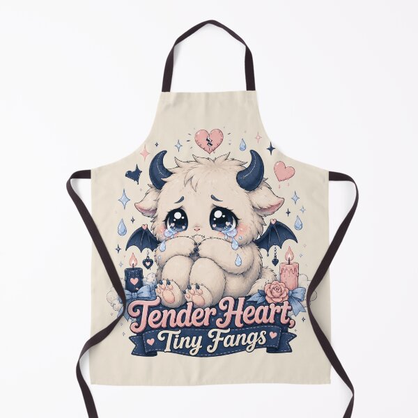 Item preview, Tender Heart Tiny Fangs Cute Kawaii Monster designed and sold by House of Rein.