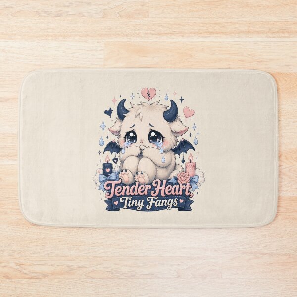 Item preview, Tender Heart Tiny Fangs Cute Kawaii Monster designed and sold by House of Rein.