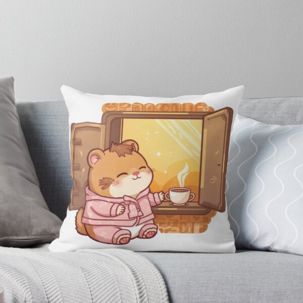 Item preview, Cute Morning Coffee Hamster Kawaii Sticker | Cozy Coffee Lover Gift designed and sold by Stylestickers55.
