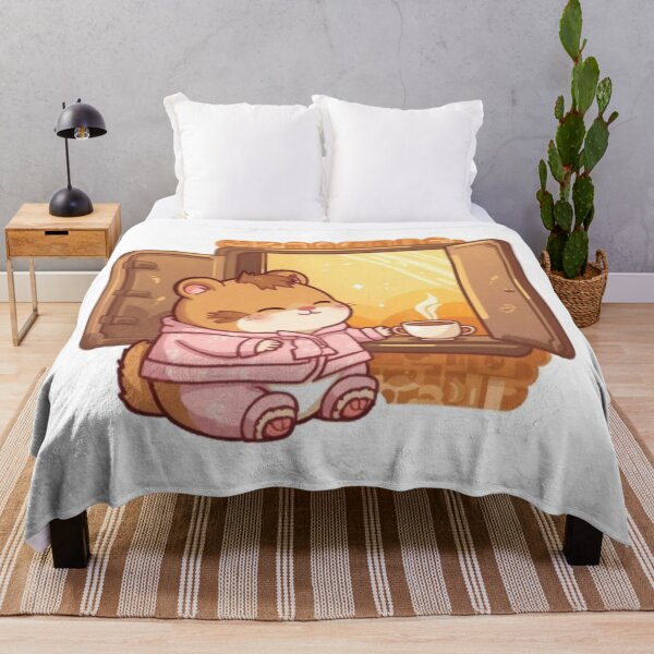 Item preview, Cute Morning Coffee Hamster Kawaii Sticker | Cozy Coffee Lover Gift designed and sold by Stylestickers55.