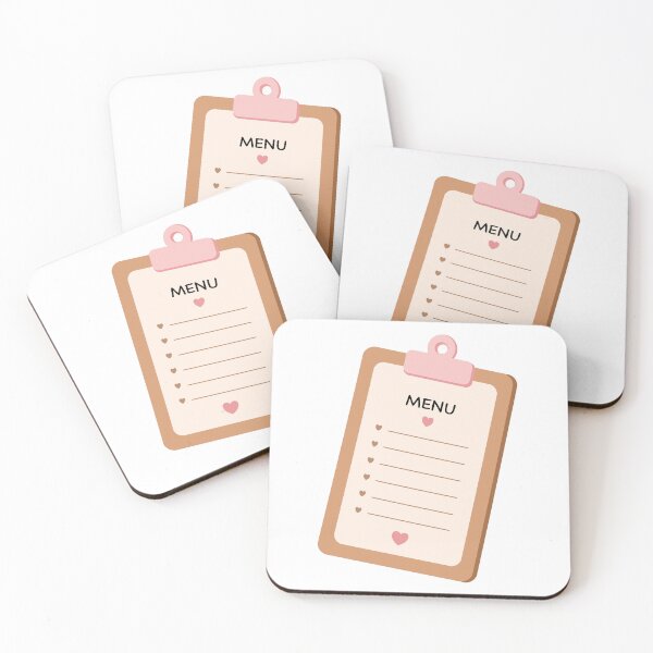 Item preview, Cafe Menu Clipboard Cute Heart List Vector designed and sold by Anne97s.