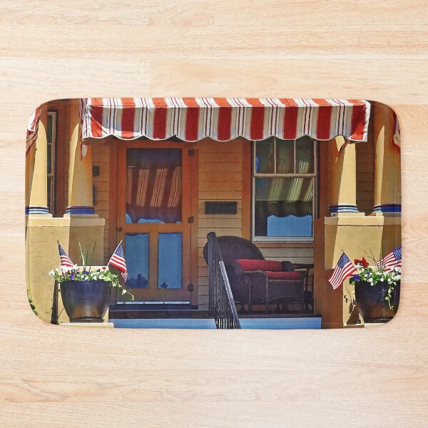 Item preview, Cape May, Nueva Jersey - Porche con silla de mimbre designed and sold by Susan Savad.