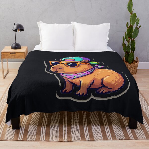 Item preview, Retro 90s Pixel Art Capybara Bright Arcade Sticker  designed and sold by Arobinoz.