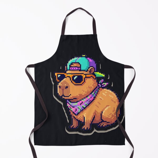 Item preview, Retro 90s Pixel Art Capybara Bright Arcade Sticker  designed and sold by Arobinoz.