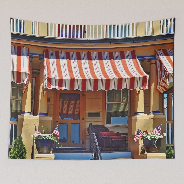 Item preview, Cape May NJ - Porch With Wicker Chair designed and sold by Susan Savad.