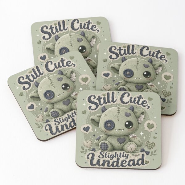 Item preview, Still Cute Slightly Undead Stitched Monster designed and sold by House of Rein.