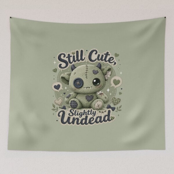 Item preview, Still Cute Slightly Undead Stitched Monster designed and sold by House of Rein.