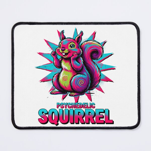 Item preview, Psychedelic Bushy-Tailed Rodent Graphic designed and sold by ColeLaniTrading.