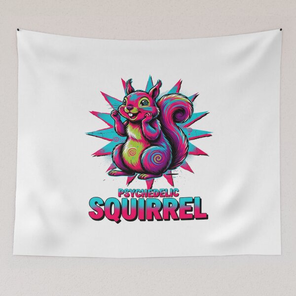 Item preview, Psychedelic Bushy-Tailed Rodent Graphic designed and sold by ColeLaniTrading.