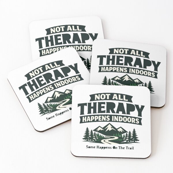 Item preview, Not All Therapy Happens Indoors | MTB Trail Rider Gift designed and sold by SingleTrackes.